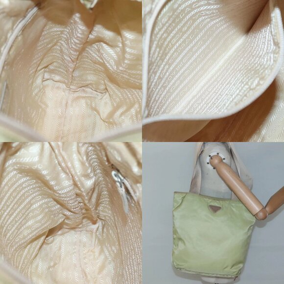 PRADA Tote Bag Nylon Light green Auth 127872 - Picture 13 of 14